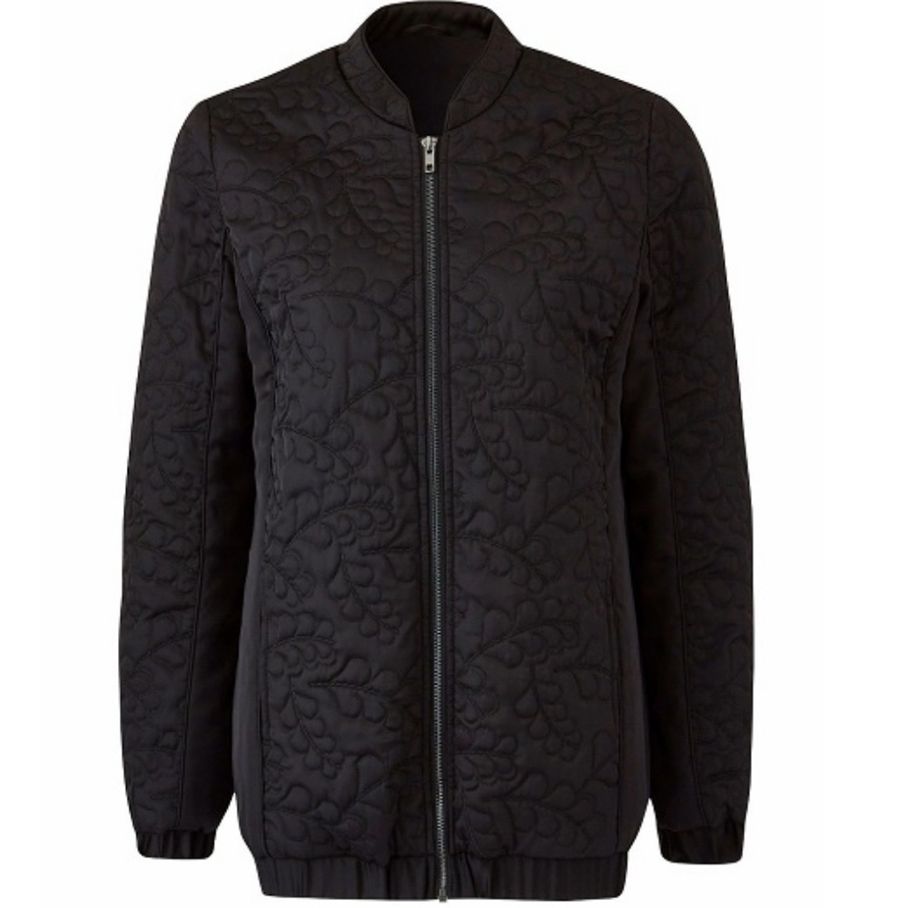 SIMPLY BE CAPSULE STITCHED BOMBER JACKET - BLACK SIZE 12 (NEW WITH TAGS) A21